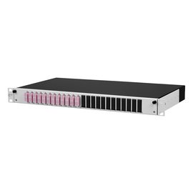 150267BB12-E Metz Connect OpDATslide 12xSC D OM4 splice 1HE/24gr 24Pgt 12Ku Produktbild front M