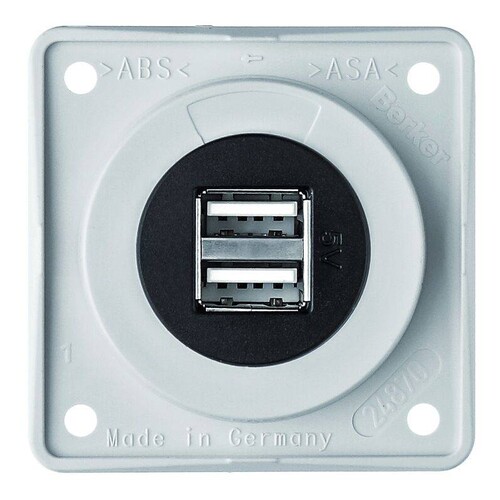926022509 Berker BERKER INTEGRO USB Ladesteckdose 12V 2fach  polarweiß glän Produktbild