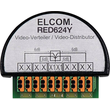 RED624Y Elcom ELCOM Video Verteiler 4fach UP 2D Video schwarz Produktbild