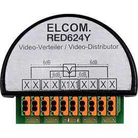 RED624Y Elcom ELCOM Video Verteiler 4fach UP 2D Video schwarz Produktbild