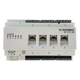 235 105 05 Rutenbeck RUTENBECK Switch 4x RJ45 6x Instaport 1000 MB multicast Produktbild front M