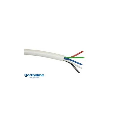 66100027 Barthelme Spezial RGBW/RGBA Kabel weiß PVC 4x0,34mm² 1x0,5mm², prom Produktbild Front View L