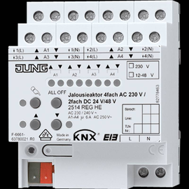 2514REGHE Jung Jalousieaktor 4fach AC 110 230 V, 2fach Produktbild front M