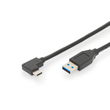 AK-300147-010-S Classic USB C KAB. C/ST 90°A/ST 1m USB 3.1GEN 2, 3A, 10GB Produktbild