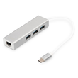 DA-70255 Digitus USB Hub  3x USB 3.0 Lan Typ C 3xUSB3.0, 1xRJ45, 10-1000Mbps Produktbild