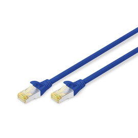 DK-1644-A-050/B Digitus Patchk.Cat.6a 5m Blau LSOH, AWG 26/7 Produktbild front M