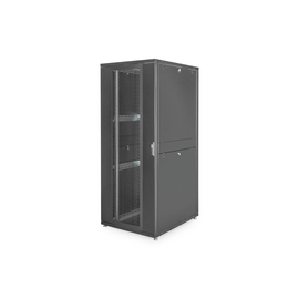 DN-19-SRV-42U-8-B Digitus Serverschrank 42HE Per.Tür H1955x B800 xT1000 mm RAL9 Produktbild