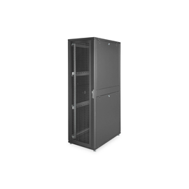 DN-19-SRV-42U-B-1 Digitus Serverschrank 42HE Per.Tür H1955x B600 xT1000 mm RAL9 Produktbild front M