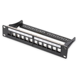 DN-91420 Digitus 10 Patchpanel Modular 12port 1HE, RAL9005, geschirmt Produktbild