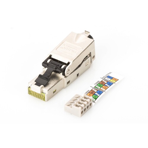 DN-93631 Digitus RJ45 Stecker für Verlegekabel AWG 22 27, 10Gbit, PoE+ Produktbild