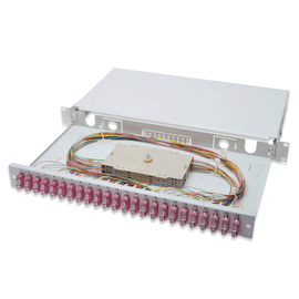 DN-96322-4 Digitus LWL Box SCD 24 OM4 Bestückt 24 x SCDx(48 Fasern) MULTIMODE Produktbild