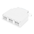 DN-96890 Digitus LWL Hutschienen Box, leer 6xSC für 6x SC Duplex Adapter Produktbild front S