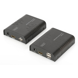 DS-55202 Digitus HDMI KVM Extender Cat5/Cat6 bis 120m, 1080p, Set Produktbild