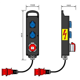 88651703 E-Term Vollgummiverteiler BL 0001-2 FI000 KAB PORTBOX Blockverteiler Produktbild front M