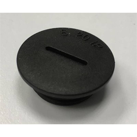 92000559 S.I.B. BLPO Blindstopfen M50 PA6 rund RAL9005 IP65 Durchmesser 55mm, Produktbild front M