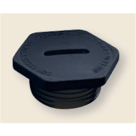 92000107 S.I.B. BLPO Blindstopfen M63 Ex e PA6 6-kant RAL9005 IP66/68, Schlüssel Produktbild front M