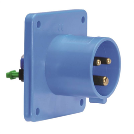 92000890 Bals Flanschgerätestecker SL 16A 3p 230V 6h IP44 28111 gerade, blau, Produktbild