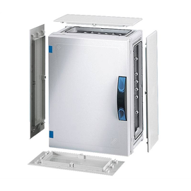 11977000 Hensel FP 0251 Leergehäuse Gr.2 270x360x186mm, IP65 Handverschluss, gra Produktbild front M