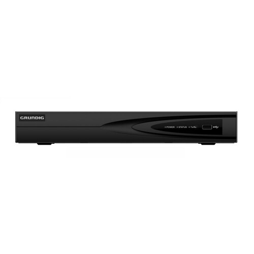 GD-RN-AC2004P Grundig 4 Kanal IP Rekorder mit integriertem PoE Switch Ko Produktbild Front View L