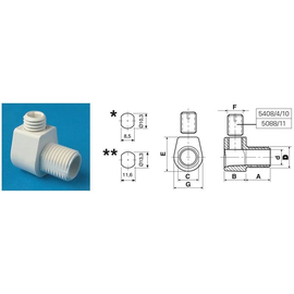 88709091 Steab Kabeleinführung 5100/7/10916 weiss inkl. 5408/10///16 w Produktbild front M
