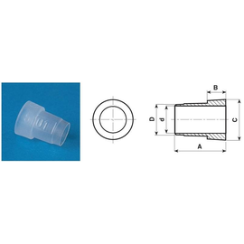 92000507 Steab Kabelschutztülle 5101/V////00 neutral rund A = 10,5, D = Produktbild