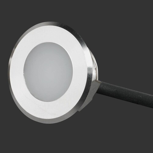 50401.827.02 DOT-SPOT mini-disc f LED 0,25W 2700K 12VDC DM14mm Kabel 10m PUR Produktbild Front View L