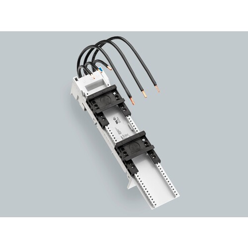 92007908 Wöhner 32471 Adapter 80A 2TS EASY Connector 60mm 54x260mm ,mit Zwill Produktbild Front View L