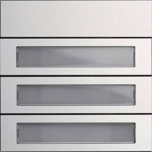 5533926 Gira Ruftastenmodul 3f System 106 Aluminium Produktbild