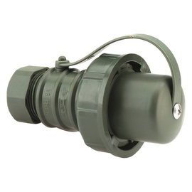 88161334 Bals SCHUKO Stecker TE 16A IP68 bronzegrün Ni 735 Militär, Schraubklemm Produktbild