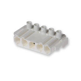 92002775 Ensto NAC51.W 5pol Stecker weiss 250V/20A Schraubklemme, ohne Zuge Produktbild