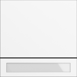 5531902 Gira Ruftastenmodul 1f System 106 Verkehrsweiß(lack.) Produktbild front M