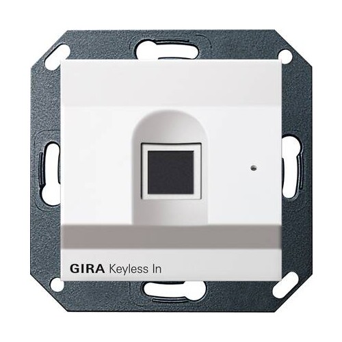 261703 Gira Gira Keyless In Fingerprint Leseeinheit System 55 Reinweiß Produktbild Front View L