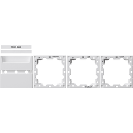 810603 Gira Zub. Hotel Card Taster System 55 Reinweiß Produktbild front M