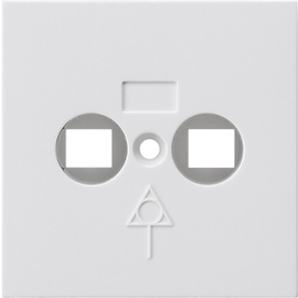 810903 Gira Abd. Potenzialausgleich Dose System 55 Reinweiß Produktbild front M