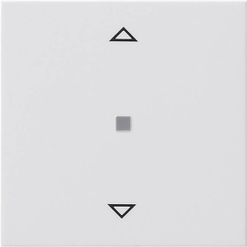 822103 Gira Abd. Gira eNet Funk Aufsatz Jalousie ST System 55 Reinweiß Produktbild front M