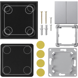 823226 Gira Montageset EnOcean Funk Wandsender 2f System 55 F Alu Produktbild