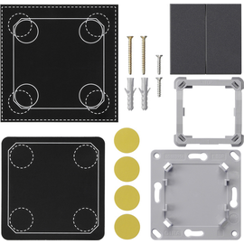 823228 Gira Montageset EnOcean Funk Wandsender 2f System 55 Anthrazit Produktbild front M