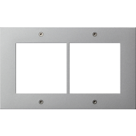 850265 Gira Designrahmen 2f Türstation AP Gira TX_44 F Alu Produktbild front M