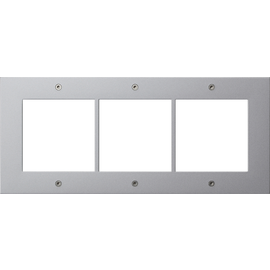 850365 Gira Designrahmen 3f Türstation AP Gira TX_44 F Alu Produktbild front M