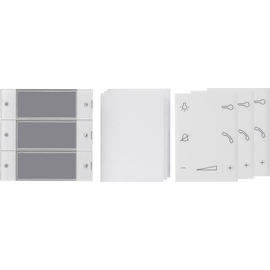 850400 Gira Wippenset 3f Wohnungsstation System 55 Klar Produktbild front M