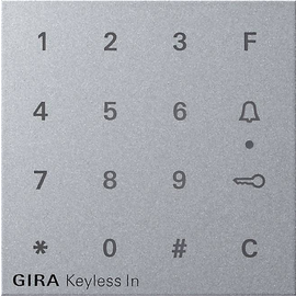 851326 Gira Aufsatz Codetastatur System 55 F Alu Produktbild