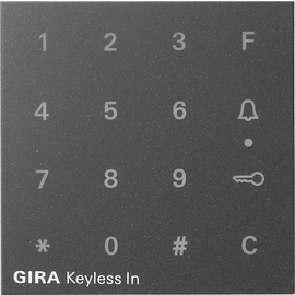 851328 Gira Aufsatz Codetastatur System 55 Anthrazit Produktbild