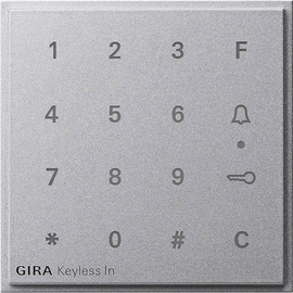 851365 Gira Aufsatz Codetastatur Gira TX_44 F Alu Produktbild