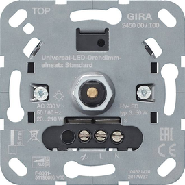 245000 Gira Universal LED Drehdimmer- einsatz System 3000 Standard Produktbild