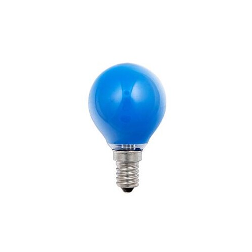 40268 Scharnberger+H. Tropfenlampe 45x75 mm E14 230V 25W blau Produktbild Front View L