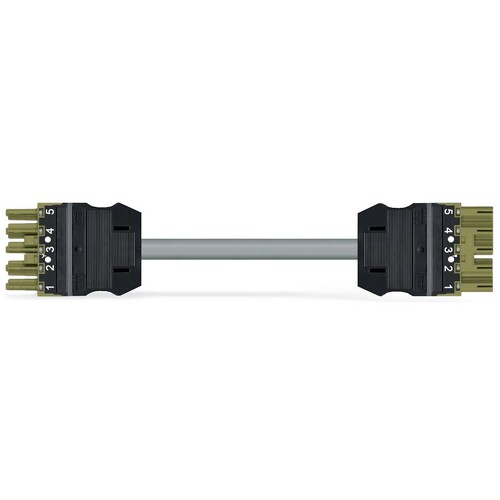 771-9995/006-705 Wago Verbindungsleitung Buchse Stecker 5 polig, hellgrün Produktbild