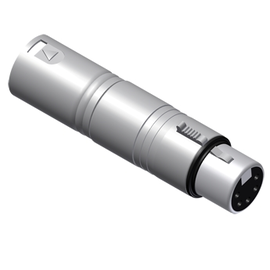 VC150 Procab Adapter XLR St. 3Pin auf XLR Bu. 5Pin DMX Produktbild front M