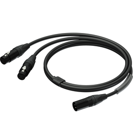 PRA736/01,5 Procab Kabel XLR Stecker auf 2x XLR Buchse / 1,5m Produktbild