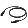 PRD955/03 Procab 5 pol. DMX512, Kabel, XLR St. auf XLR Bu. 110 Ohm / 3m Produktbild front S