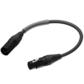 PLP150/00,25 Procab DMX Adapter XLR St. 3 pin auf XLR Bu. 5 pin / 0,25m Produktbild front M